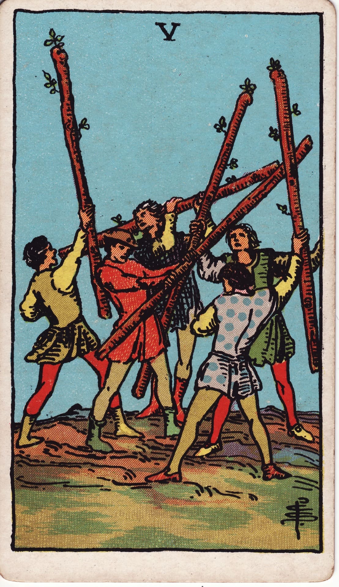 Five of Wands (완드 5)