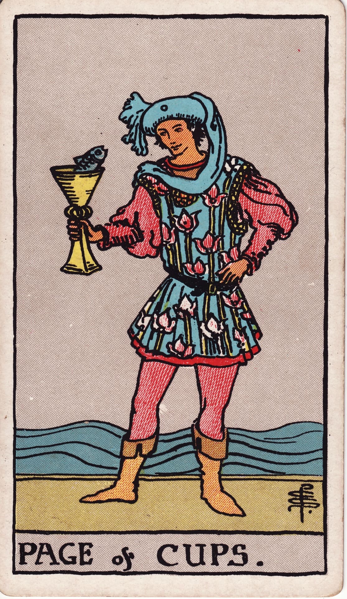 Page of Cups (컵 페이지)