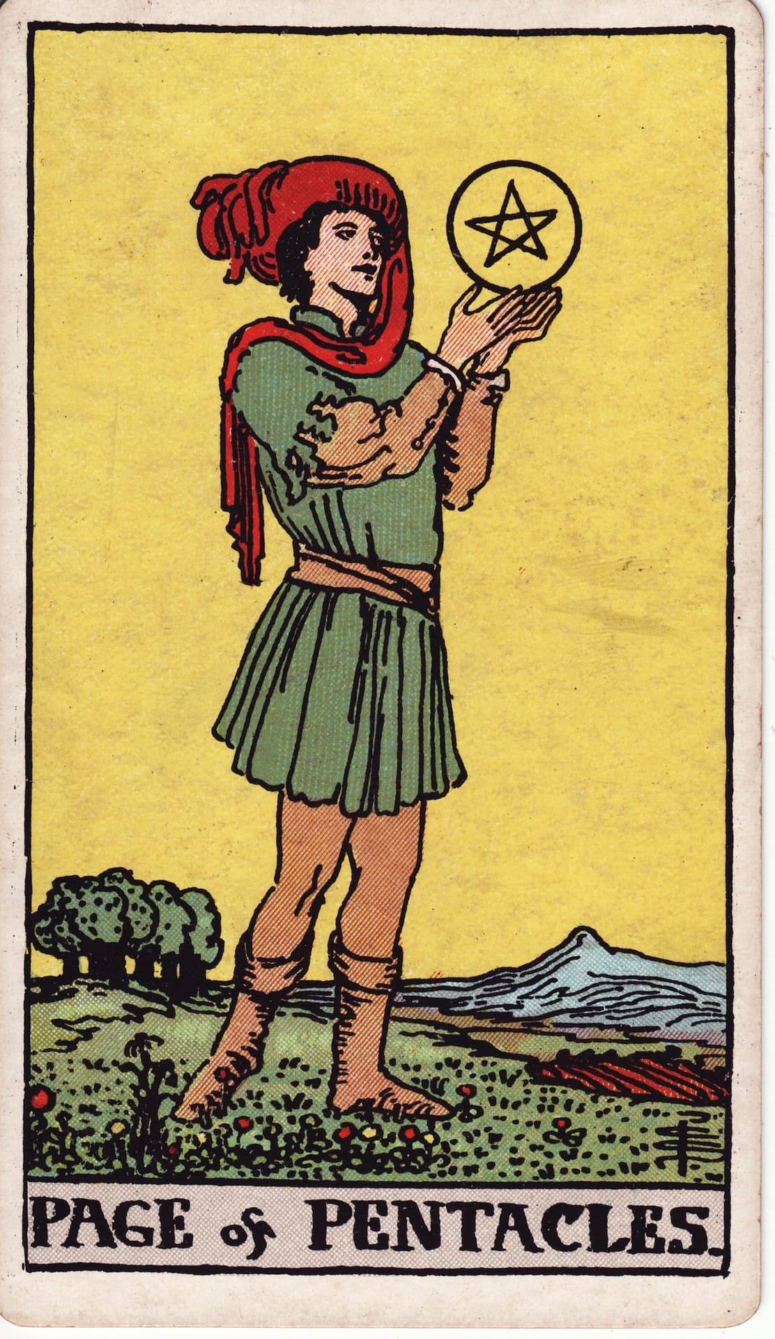 Page of Pentacles (펜타클 페이지)