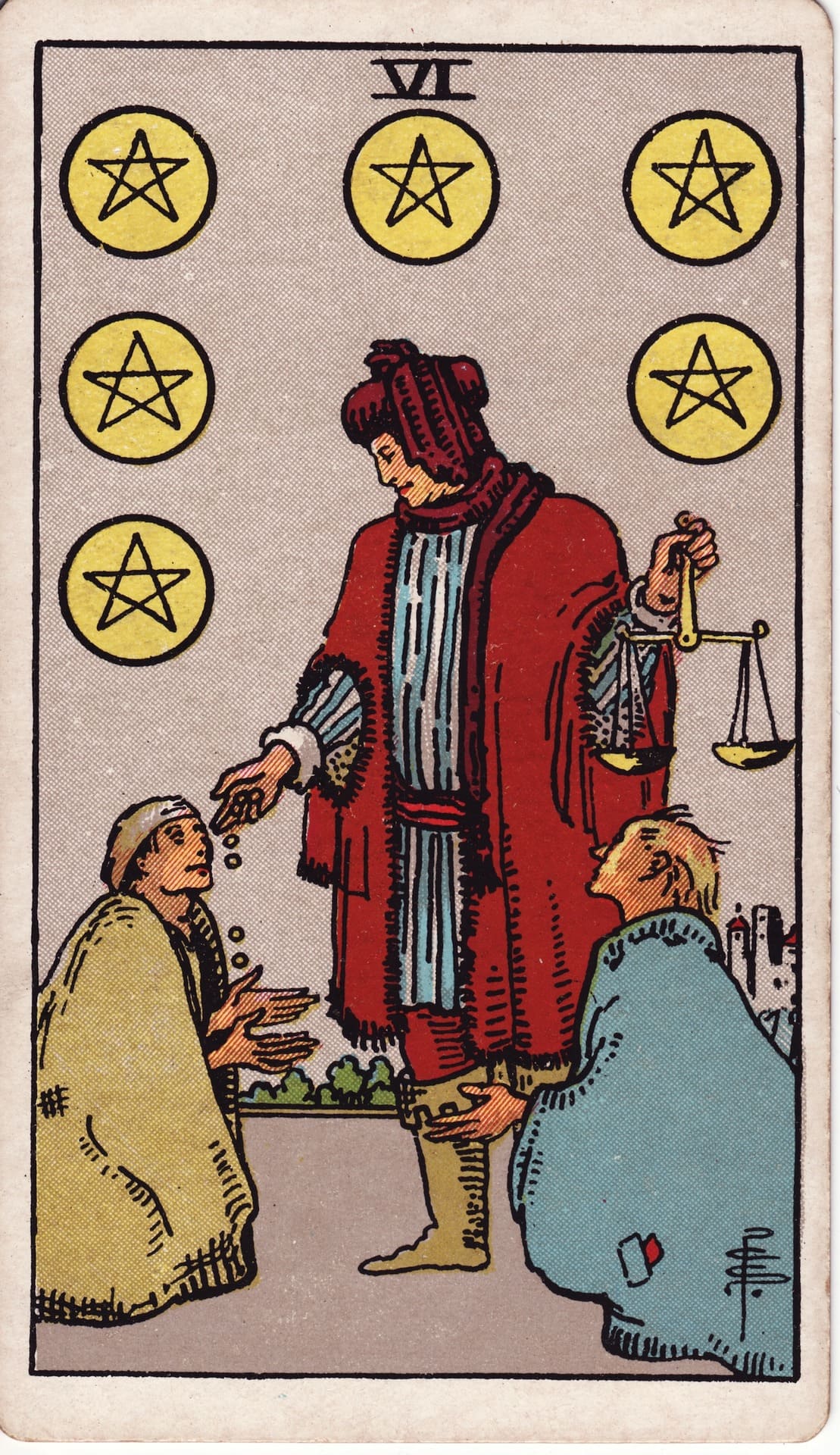 Six of Pentacles (펜타클 6)